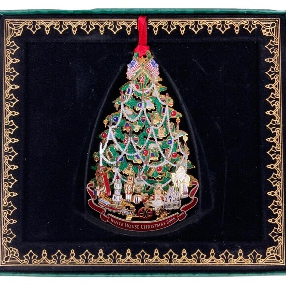 White House Historical Association 2008 Christmas Ornament With Box & Paperwork - Picture 3 of 5